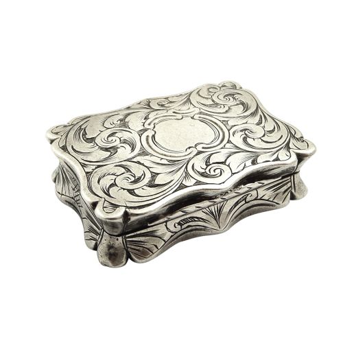 Antique Victorian Sterling Silver Vinaigrette 1855