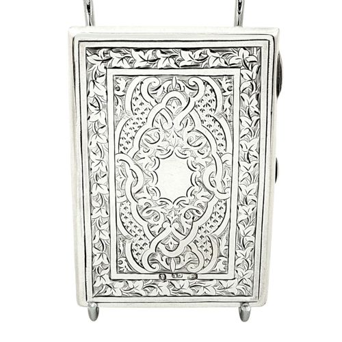 Antique Victorian Sterling Silver Card Case/aide Memoire - 1875 - George Unite