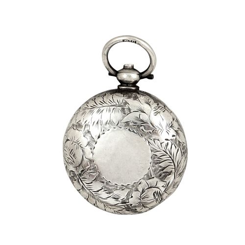 Antique Victorian Sterling Silver Sovereign Case 1890