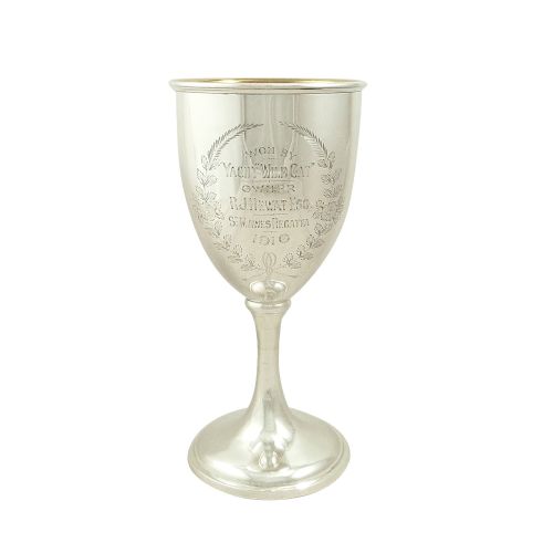 Antique Edwardian Sterling Silver Trophy/goblet - St.mawes Regatta 1910
