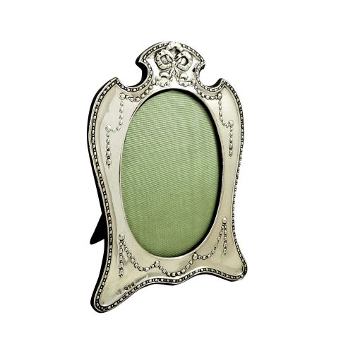 Antique Edwardian Sterling Silver 8" Photo Frame 1906