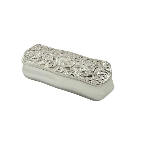 Antique Edwardian Sterling Silver Ring Box 1905