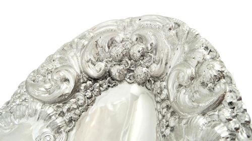 fig 1. Antique Victorian Sterling Silver Basket 1897