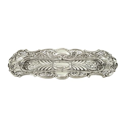 Antique Victorian Sterling Silver Pen Tray 1899