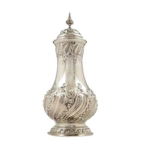 Antique Victorian Sterling Silver 8" Sugar Shaker / Caster 1896