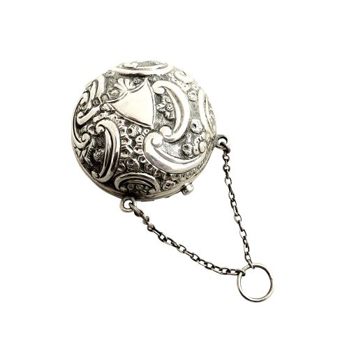 Antique Victorian Sterling Silver Sovereign Purse 1897