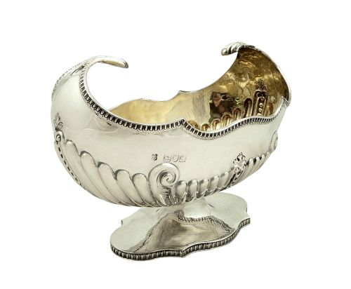 fig 1. Unusual Antique Victorian Sterling Silver Bowl 1898