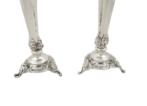 fig 1. Pair of Antique Victorian Sterling Silver 7