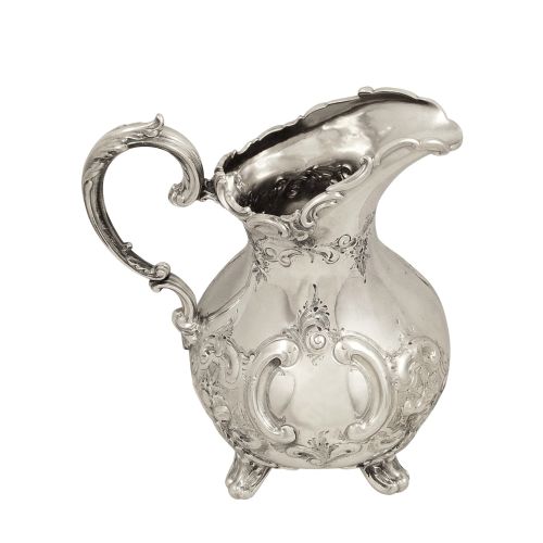 Antique Victorian Sterling Silver Jug 1889
