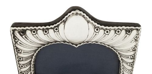 fig 1. Antique Victorian Sterling Silver 'Heart ' Photo Frame 1896