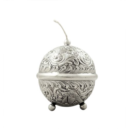 Antique Victorian Sterling Silver 'Bird' String Holder /Box 1898