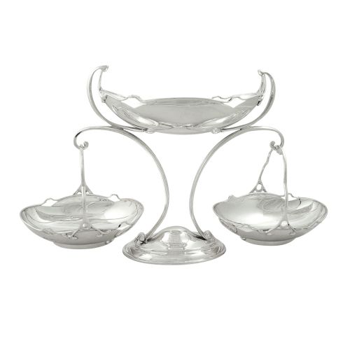 Antique Edwardian Sterling Silver Epergne 1910 - Walker & Hall