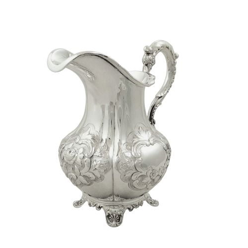 Antique Victorian Sterling Silver Jug 1844
