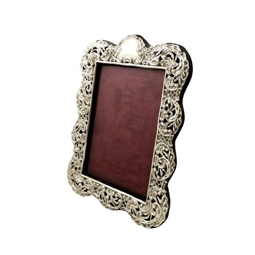 Antique Victorian Sterling Silver 8" Photo Frame 1898