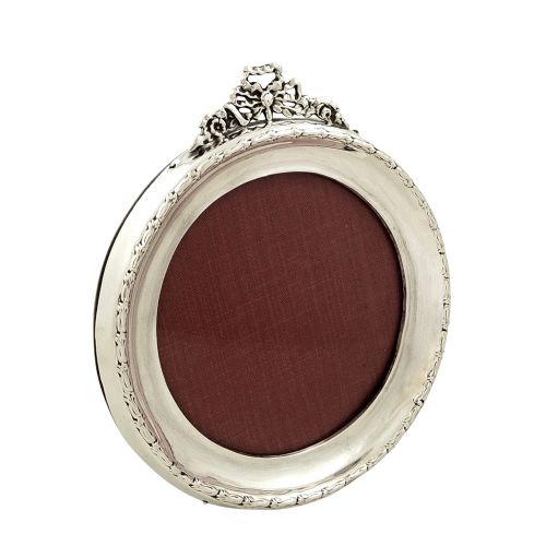 Antique Sterling Silver Bow / Ribbon Photo Frame 1912