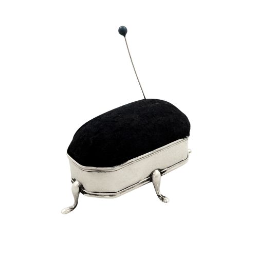 Antique Edwardian Sterling Silver Pin Cushion 1909
