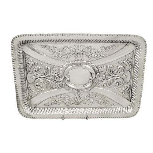 Antique Edwardian Sterling Silver Dressing Tray 1902
