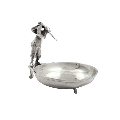 Antique Sterling Silver Dish with Golfer 1934