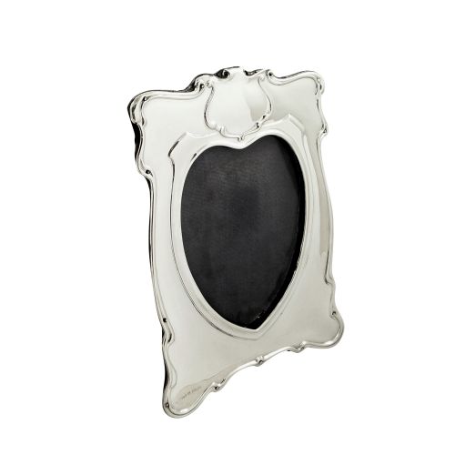 Antique Edwardian Sterling Silver 7 1/2" 'Heart' Photo Frame 1902