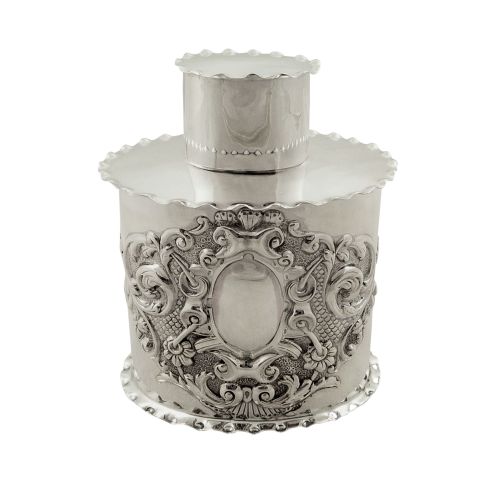 Antique Victorian Sterling Silver Caddy 1900