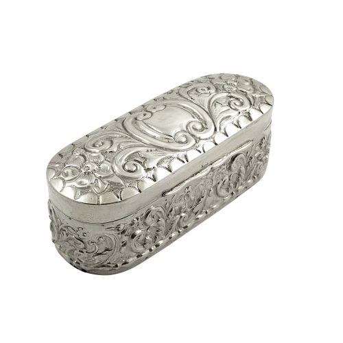 Antique Edwardian Sterling Silver Ring Box 1903