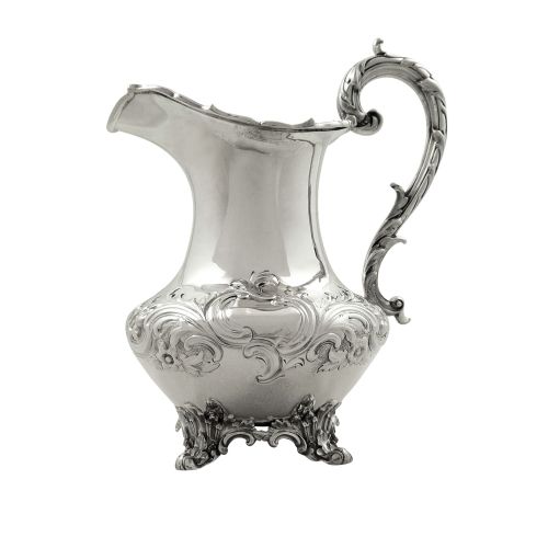 Antique Late William Iv/victorian Sterling Silver Jug 1837