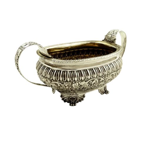 Antique Georgian Sterling Silver 2 Handle Bowl 1818