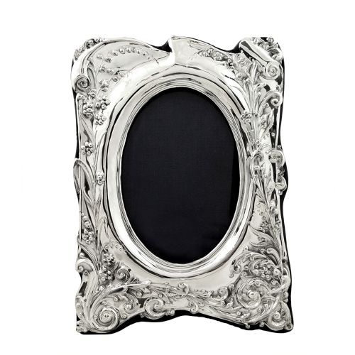 Antique Edwardian Sterling Silver Photo Frame 1902