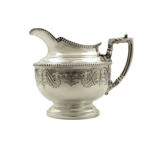 Antique Victorian Sterling Silver Jug 1890