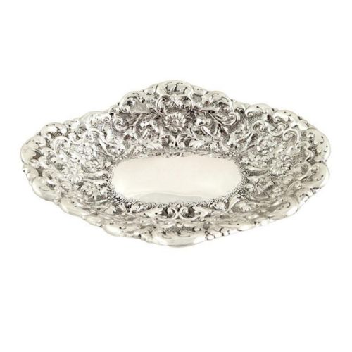 Antique Victorian Sterling Silver Dish 1889