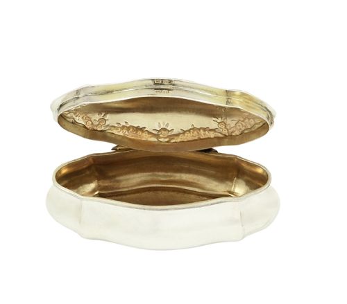 fig 1. Antique Victorian Sterling Silver Trinket Box 1900