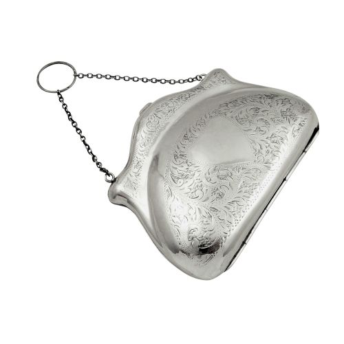 Antique Sterling Silver Purse 1918