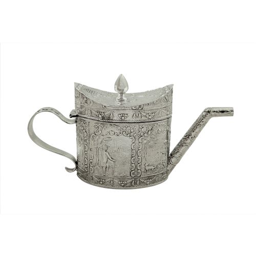Antique Victorian Sterling Silver Miniature Teapot 1890