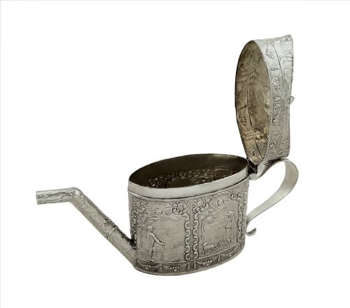 fig 1. Antique Victorian Sterling Silver Miniature Teapot 1890