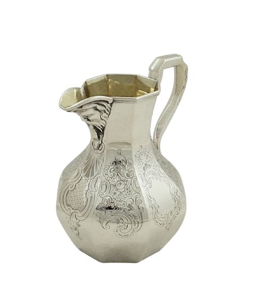 fig 1. Antique Victorian Sterling Silver Jug 1847