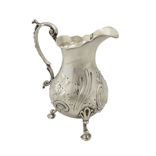 Antique Victorian Sterling Silver Jug 1842