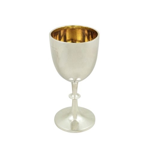 Antique Edwardian Sterling Silver 7 1/2" Wine Goblet 1909