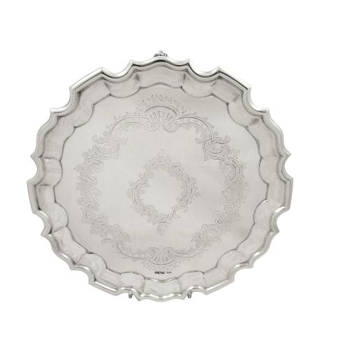 Antique Sterling Silver Tray / Salver 1911