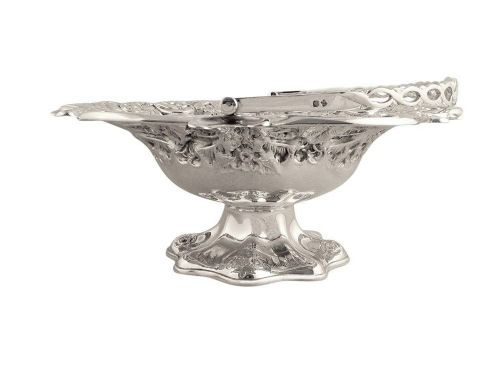 fig 1. Antique Victorian Sterling Silver Fruit / Cake Basket 1898