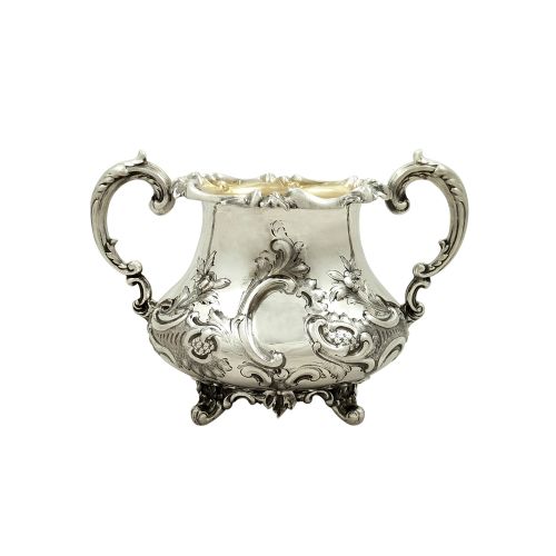 Antique Victorian Sterling Silver 2 Handle Bowl 1875