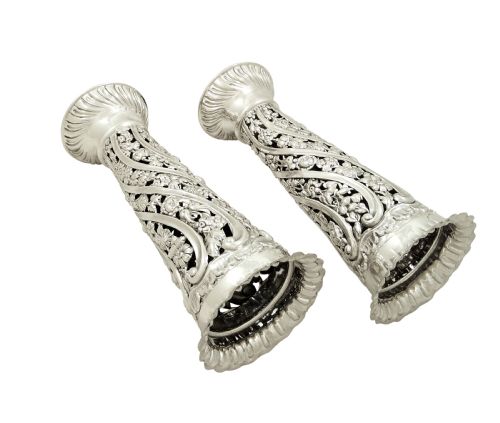 fig 1. Pair of Antique Edwardian Sterling Silver 9