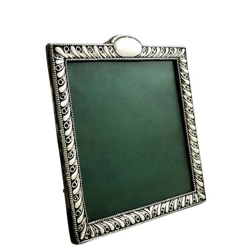 Antique Edwardian Sterling Silver Square Photo Frame 1901