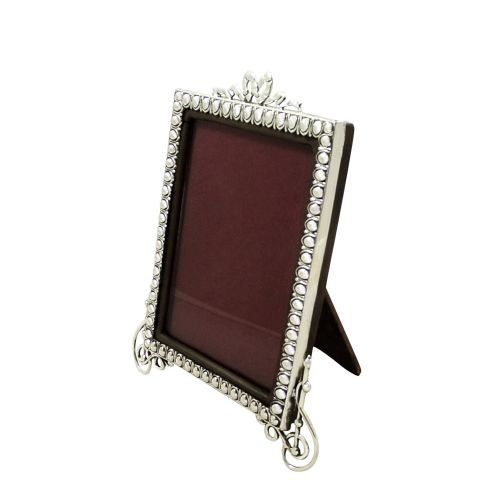 Antique Victorian Sterling Silver 'Bow' Photo Frame 1900