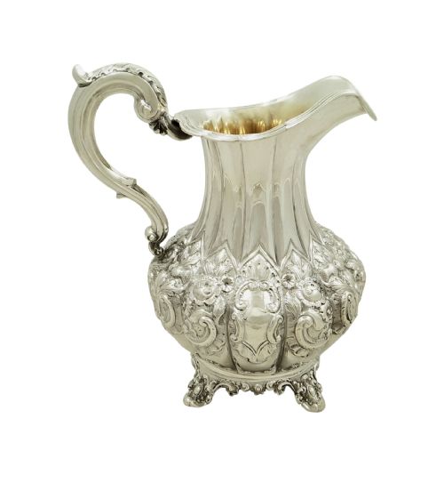Antique Victorian Sterling Silver Jug 1846