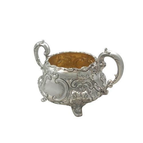 Antique Victorian Sterling Silver 2 Handle Bowl 1855