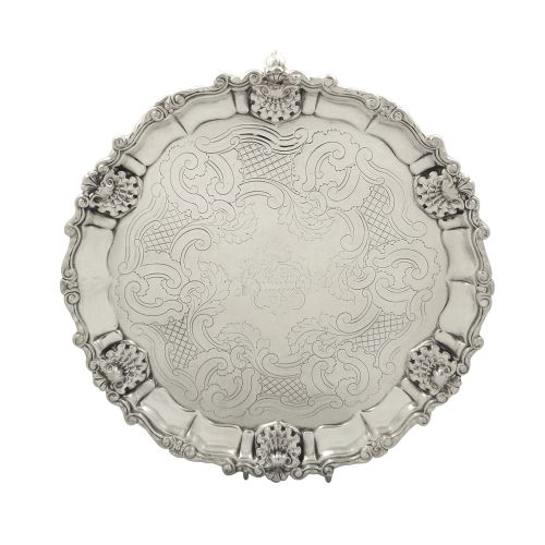 Antique William IV Sterling Silver Tray / Salver 1832
