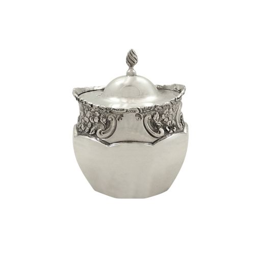 Antique Edwardian Sterling Silver Caddy 1905