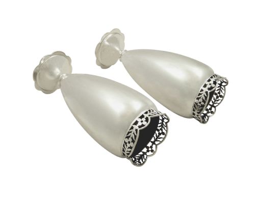 fig 1. Pair of Antique Sterling Silver 7
