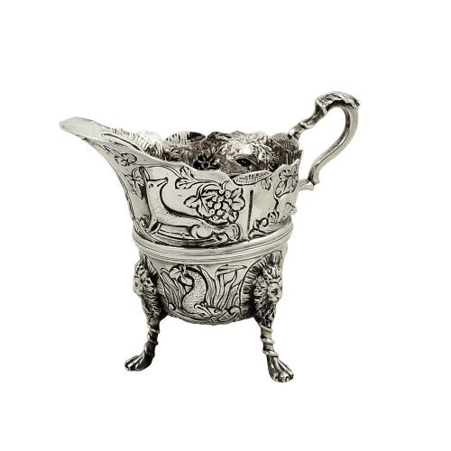 Antique Victorian Sterling Silver Jug / Creamer 1892