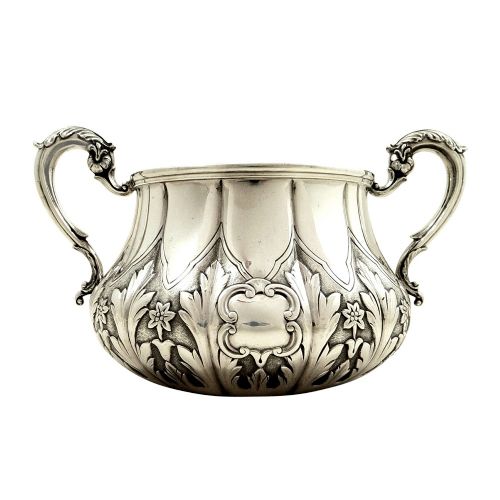 Antique Victorian Sterling Silver 2 Handle Bowl 1881